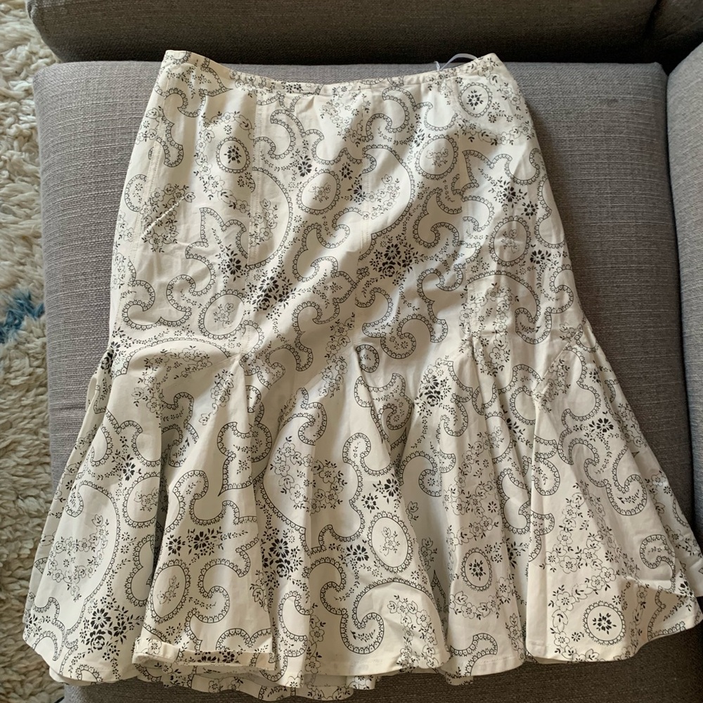 Alaia cotton paisley skirt